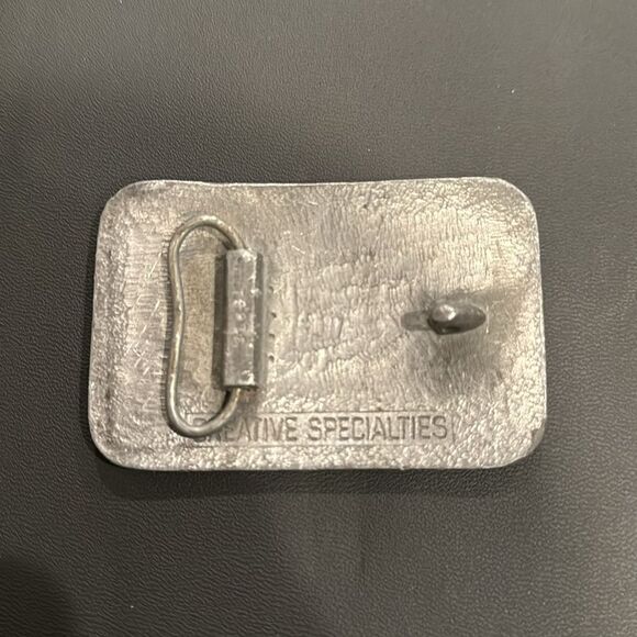 VINTAGE 80s ~ SNAP-ON TOOLS Collectible PEWTER BELT BUCKLE in GUC - Picture 3 of 5